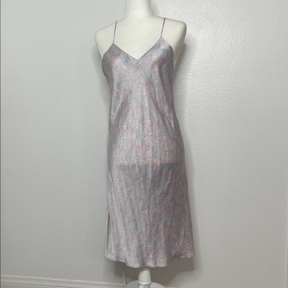 VTG 1980’S Glynn & Jacalyn Manson For Neiman Marcus Silk Paisley Slip Medium